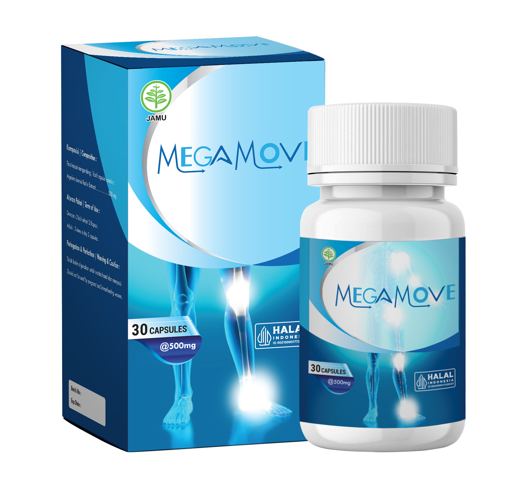 Megamove — suplemen herbal pendukung kesehatan sendi
